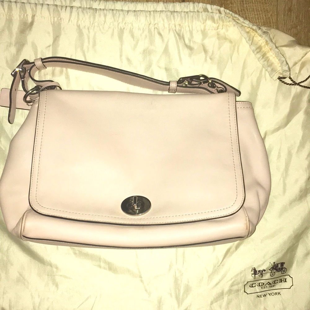 Coach light pink crossbody